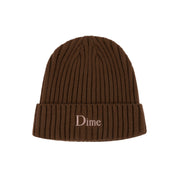 Classic Fold Beanie - Brown