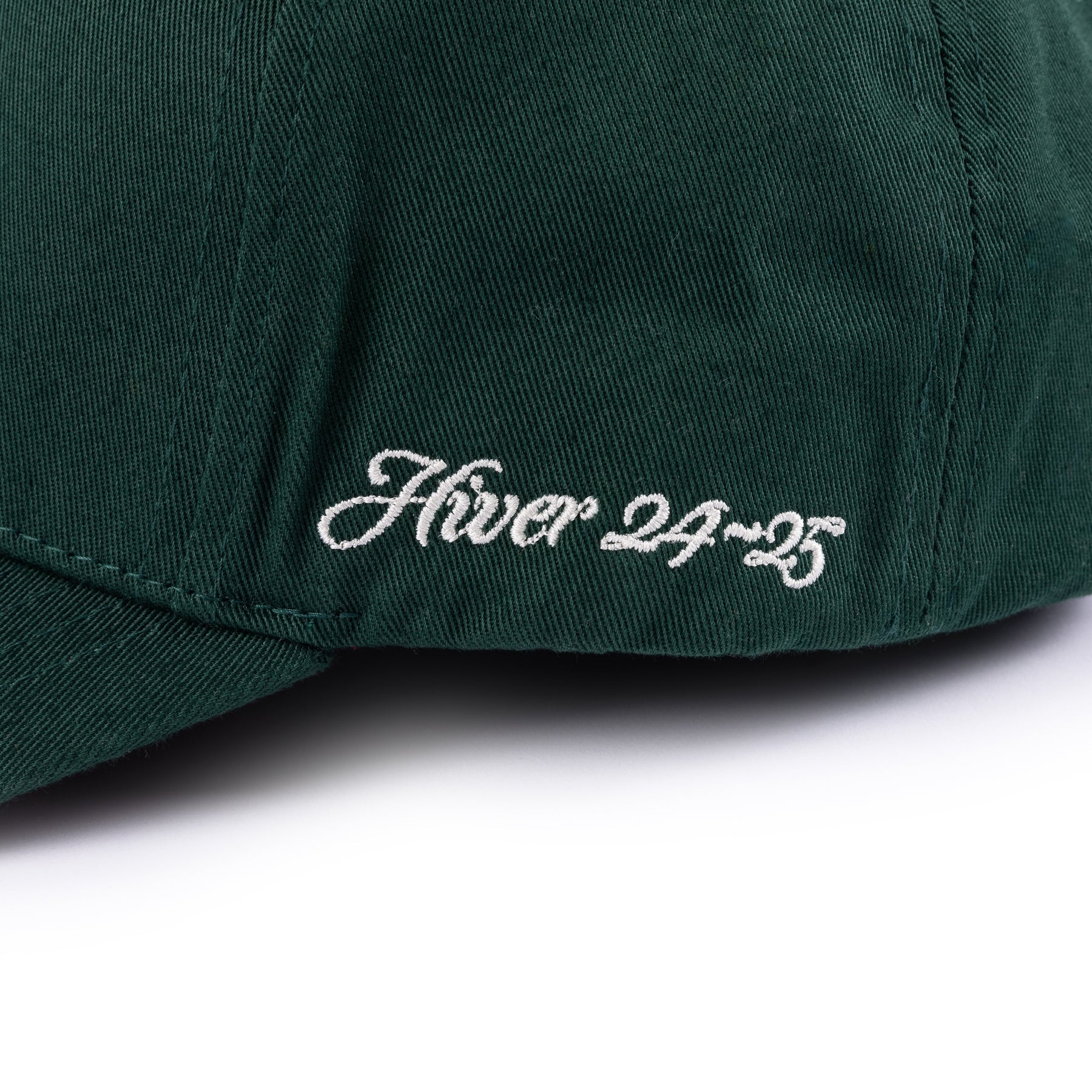 Cursive D Full Fit Cap - Forest Green