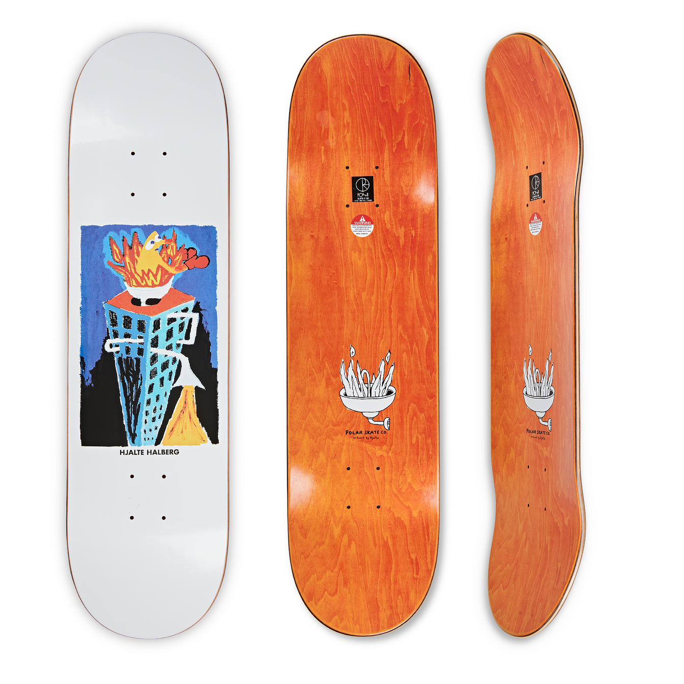 Hjalte Halberg "Burning Sink" Deck - 8.25"