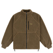 Polar Fleece Sherpa Zip - Military Brown