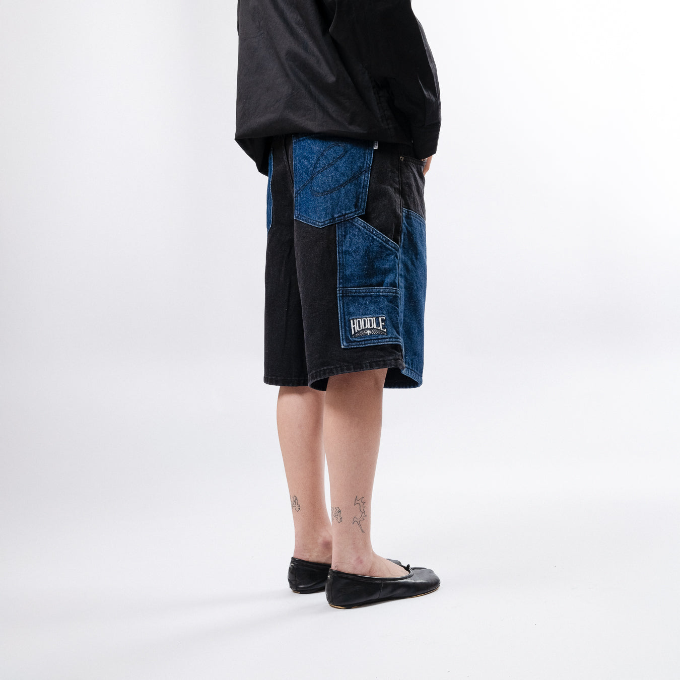 Carpenter Heart Short en Jean - Noir/Indigo