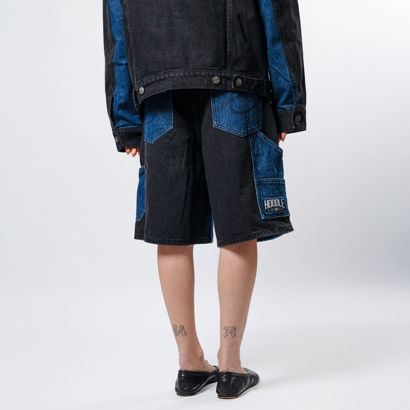 Carpenter Heart Short en Jean - Noir/Indigo