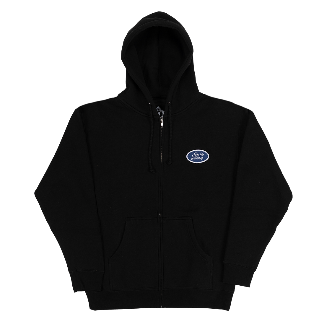 Gas Station Zip Hoodie - Black