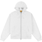 Cursive Small Logo Zip Hoodie - Ash