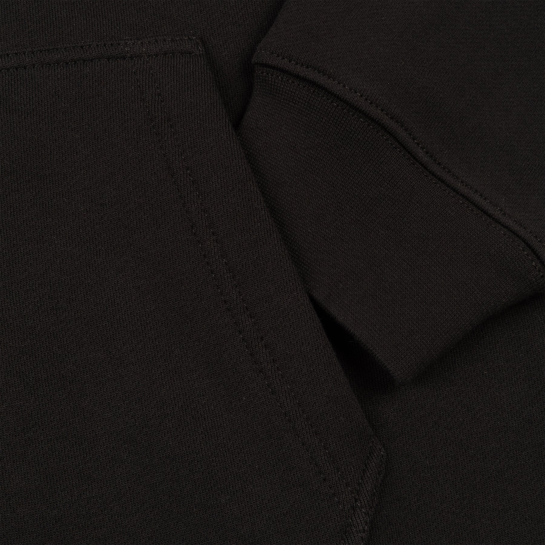 Sweat à capuche zippé avec petit logo cursif - Noir (Printemps 24)