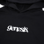 Genny Text Hoodie - Black