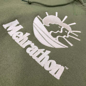 Horizon Embroidered Pullover Hoody - Moss