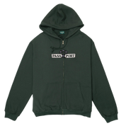 House Plant Organic Fleece Zip Hood - Gumnut Green