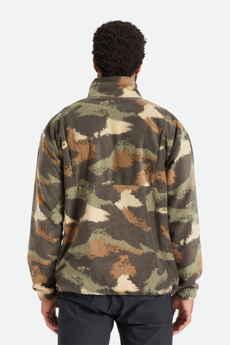 Couverture polaire 1/2 zip - Camouflage brossé