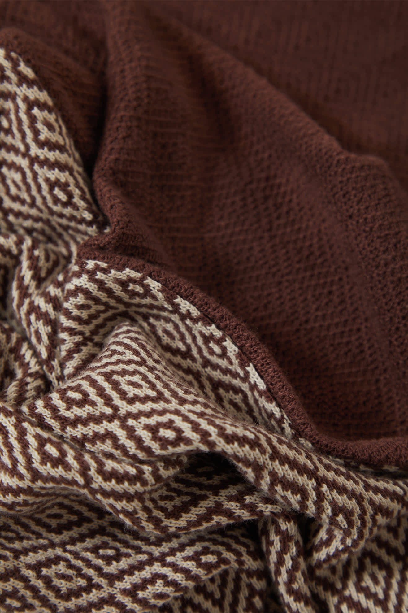 Theo Polo Jacquard - Chocolat/Blanc Cassé