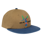 Humming Bird Hat - Olive/Navy