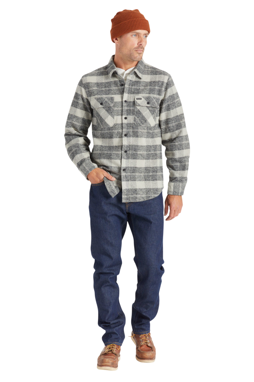 Bowery Heavyweight Flannel - Black/Charcoal