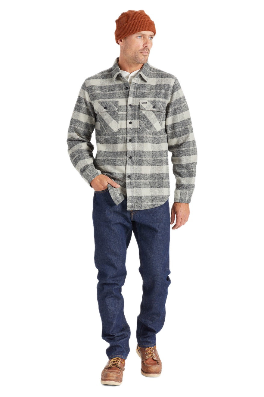 Bowery Heavy Weight L/S Flanelle - Noir/Charbon