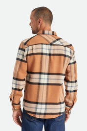 Bowery L/S Flannel - Mocha Plaid