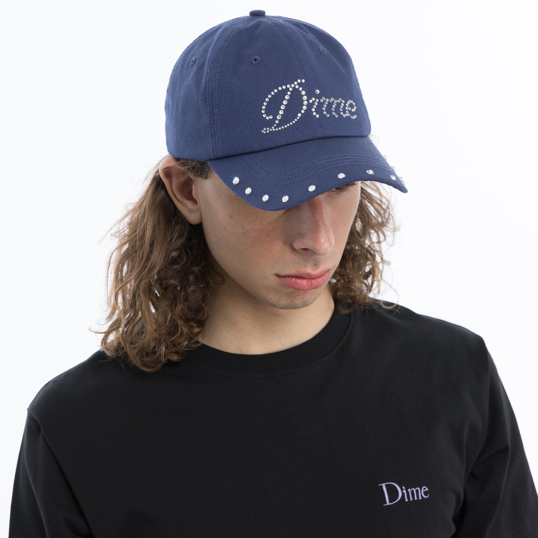 Icy Cursive Low Pro Cap - Dark Navy