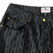 Chain Chino Pants - Black