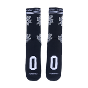 Chaussettes d'équipe avec logo S - Noir