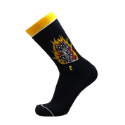 Chaussettes Flame Champignons - Noir