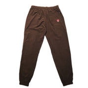 Corduroy Melting Logo Sweatpants - Brown