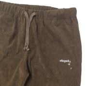 Corduroy Melting Logo Sweatpants - Brown