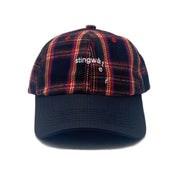 Classic Stingwater Melting Logo Hat - Black Tartan