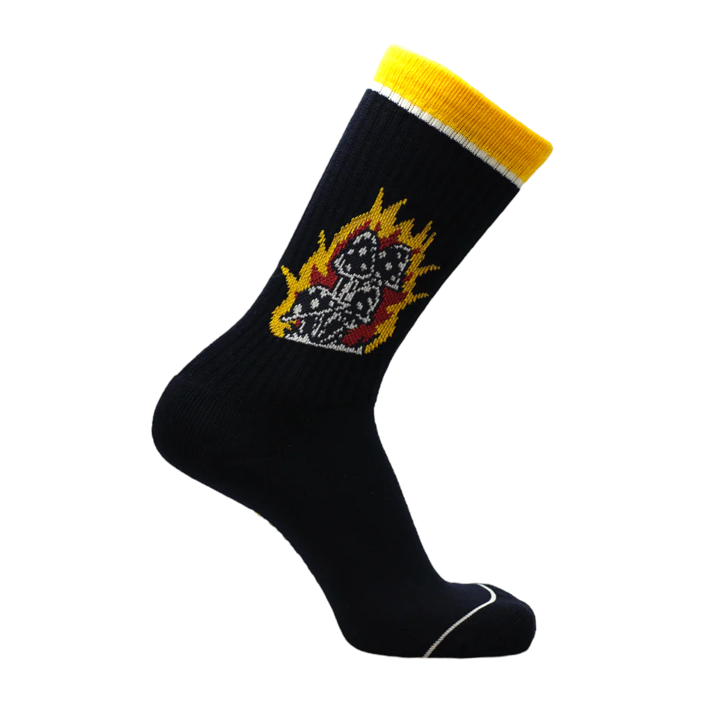 Chaussettes Flame Champignons - Noir