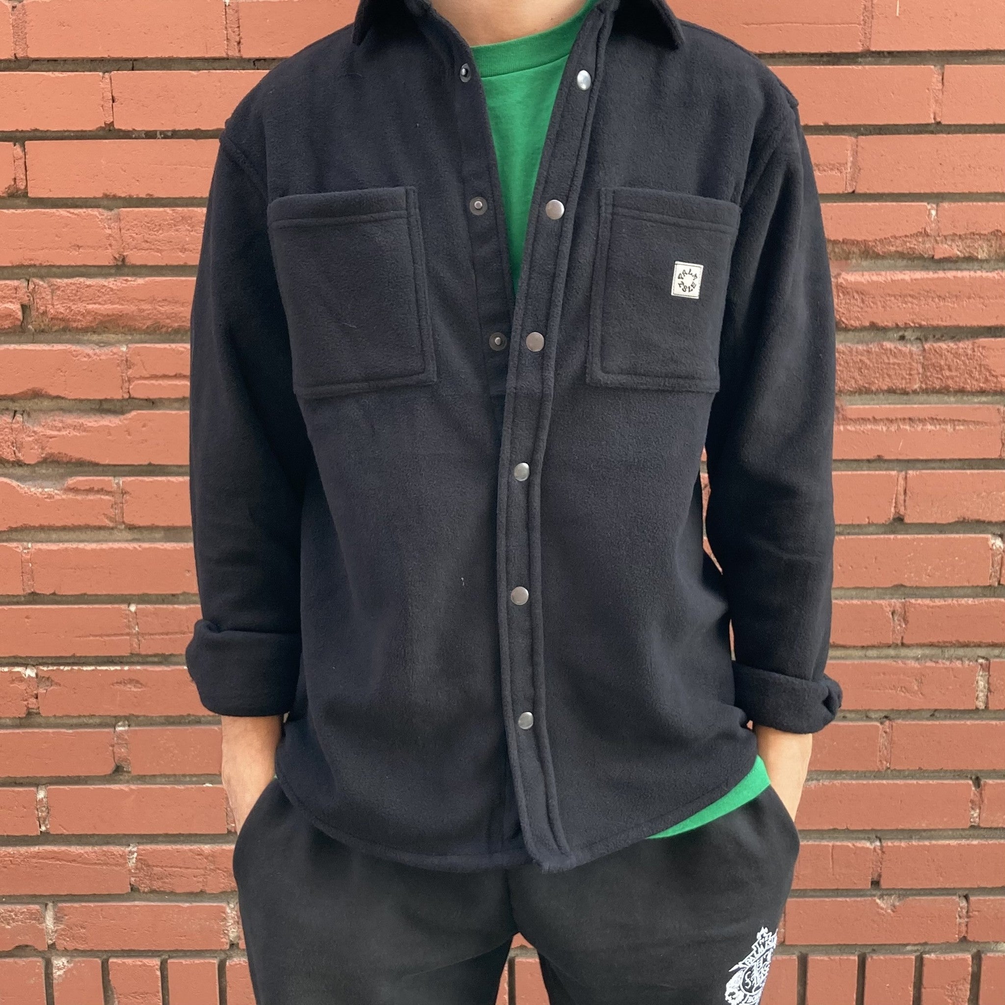 Smoke Polar Fleece - Black