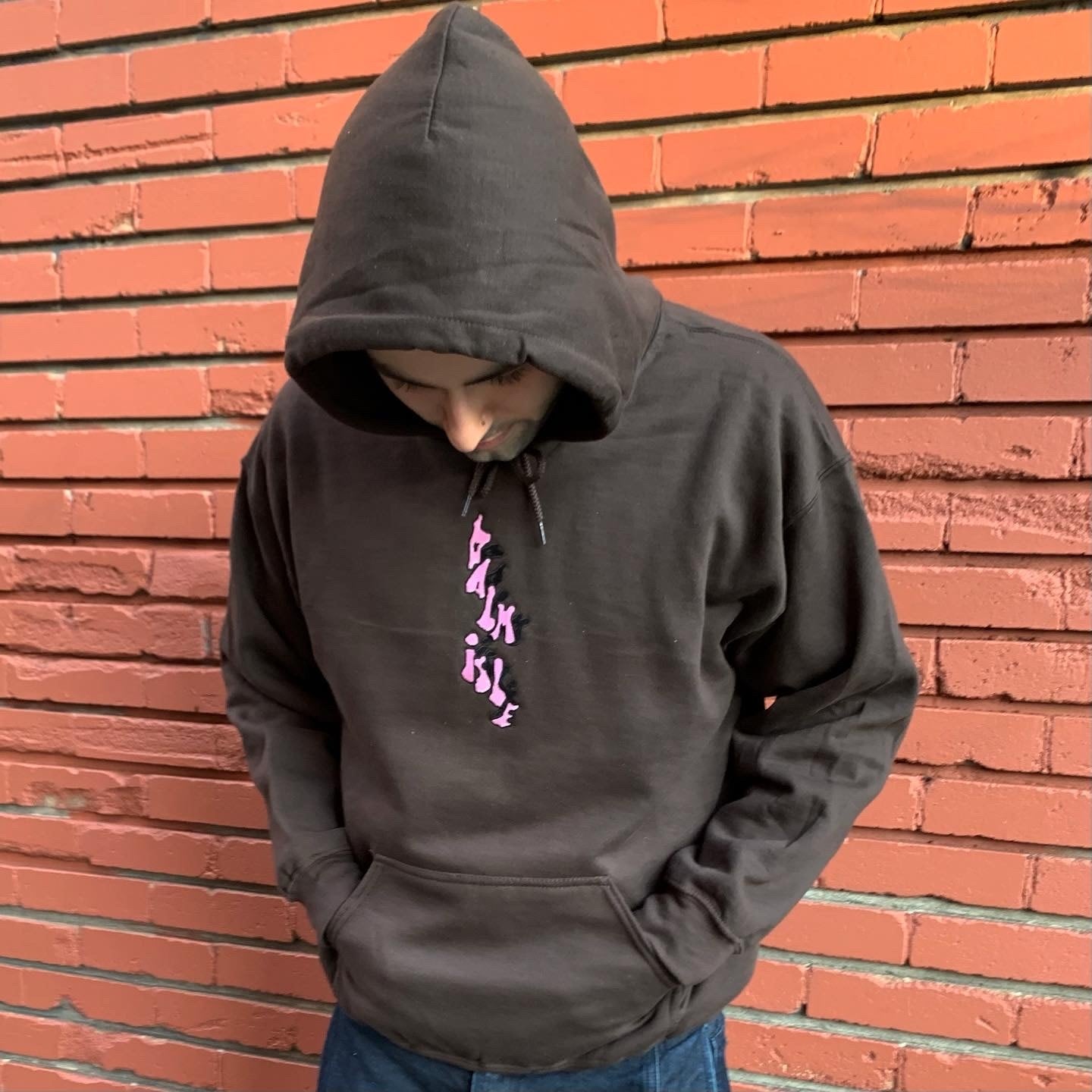 Capuche brodée Baltimore - Marron