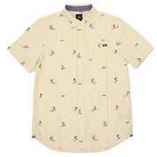 Houser Short Sleeve Buttondown Shirt - Pale Banana/Castawayditsy