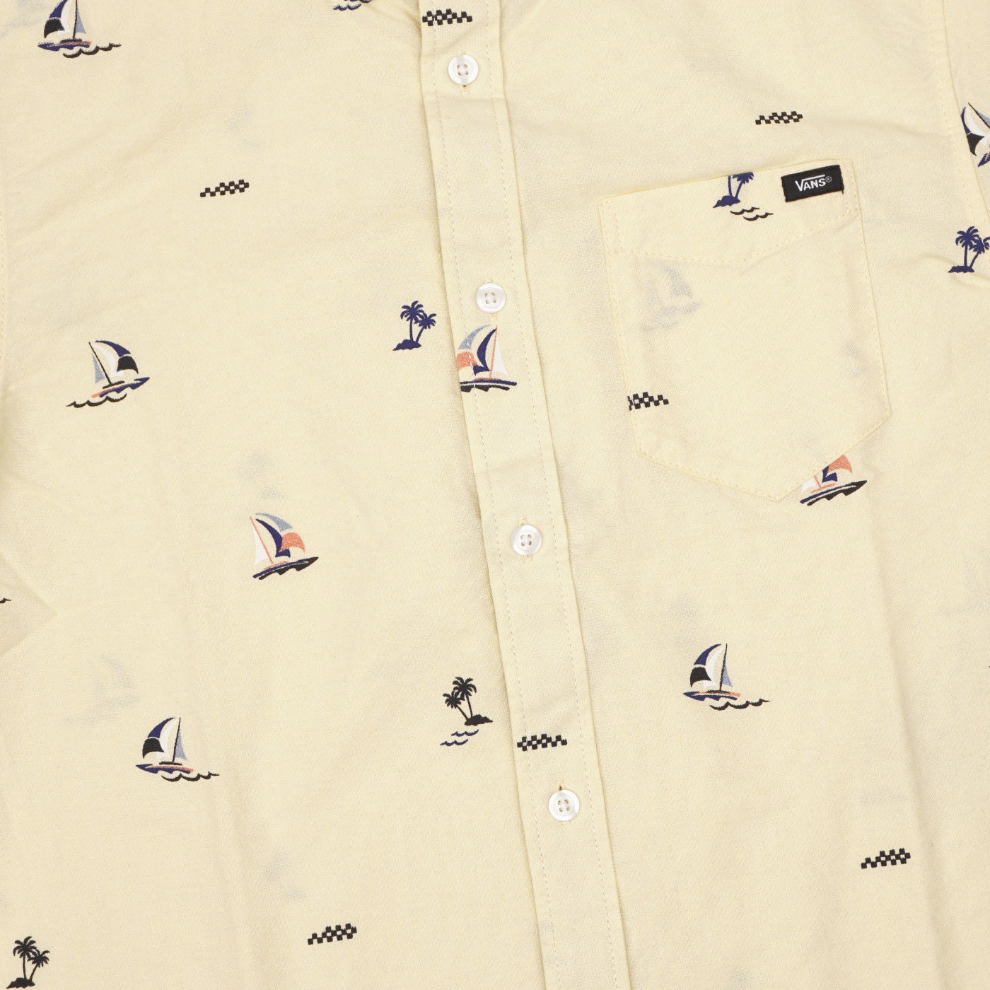 Houser Short Sleeve Buttondown Shirt - Pale Banana/Castawayditsy