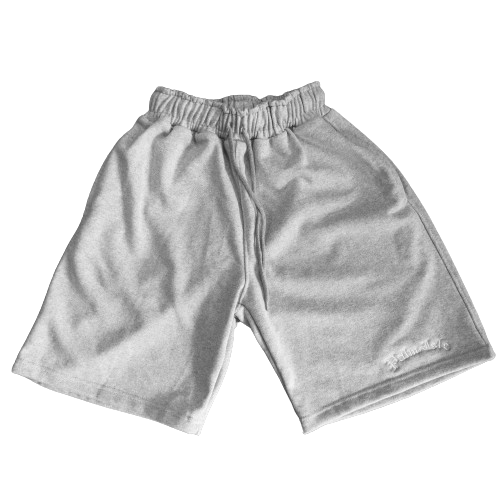 Arch Embroidered Shorts - Ash Grey