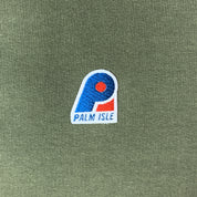 Col ras du cou avec logo Corp - Olive