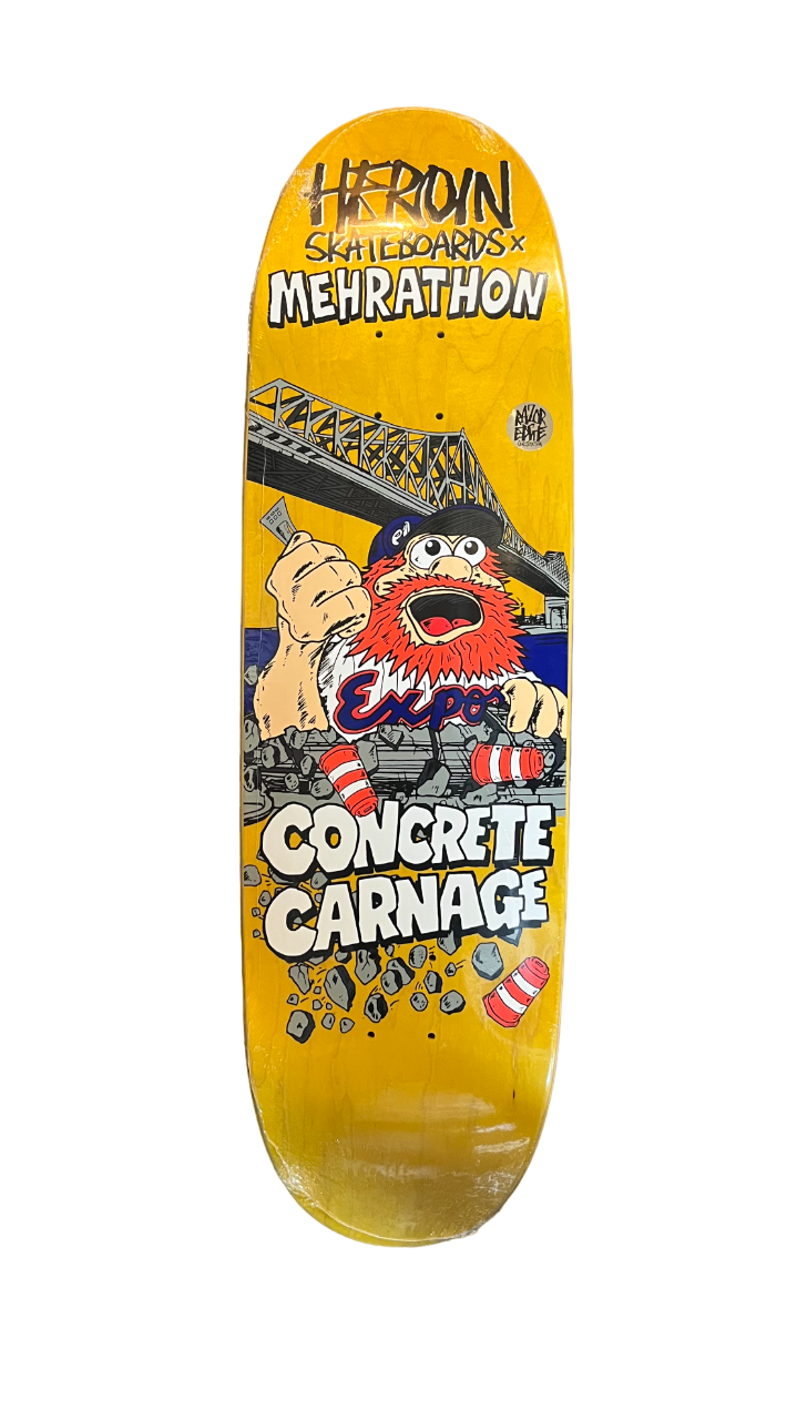 x Mehrathon Concrete Carnage Egg Deck - 9.0"