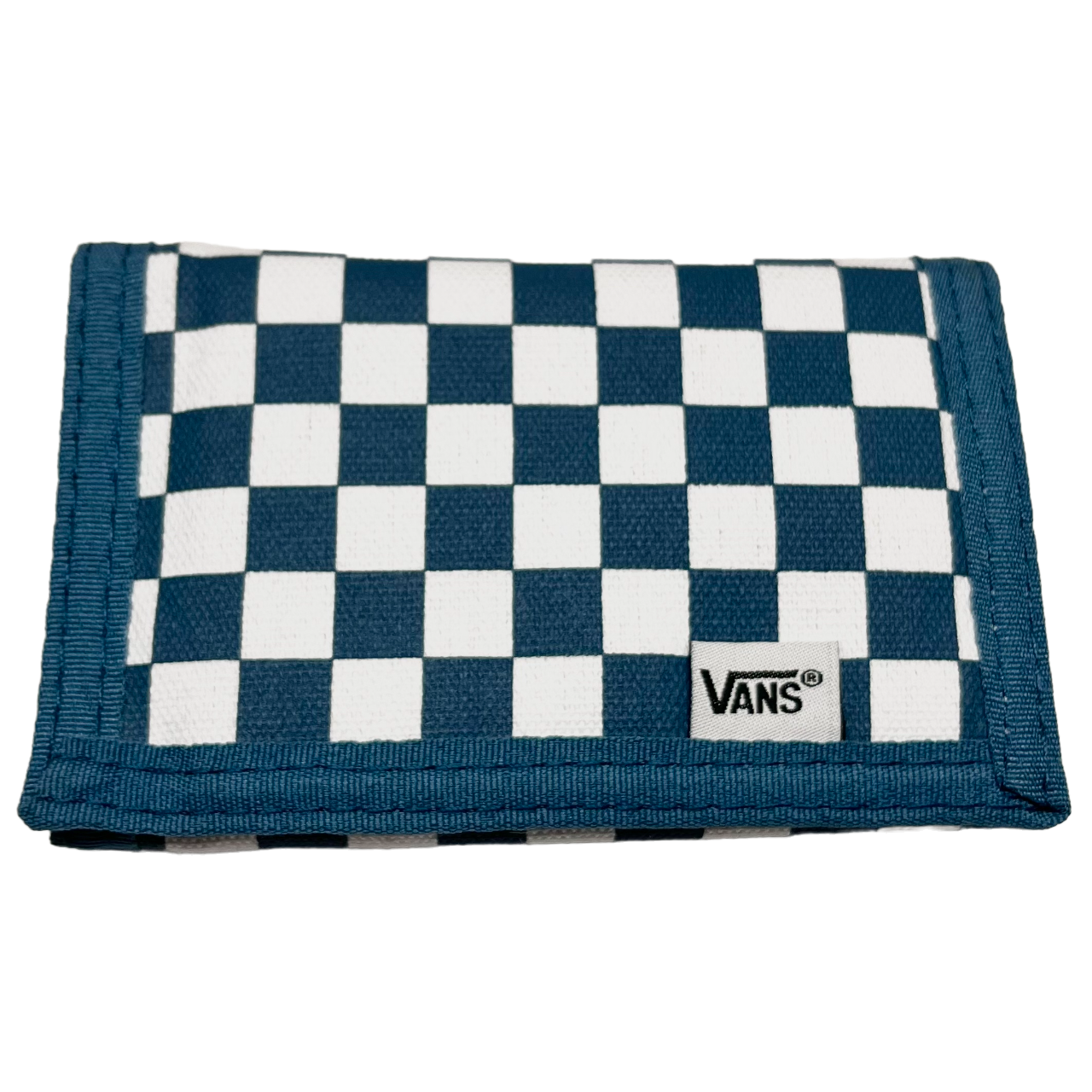 Slipped Wallet - Blue/White Checker