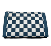 Slipped Wallet - Blue/White Checker