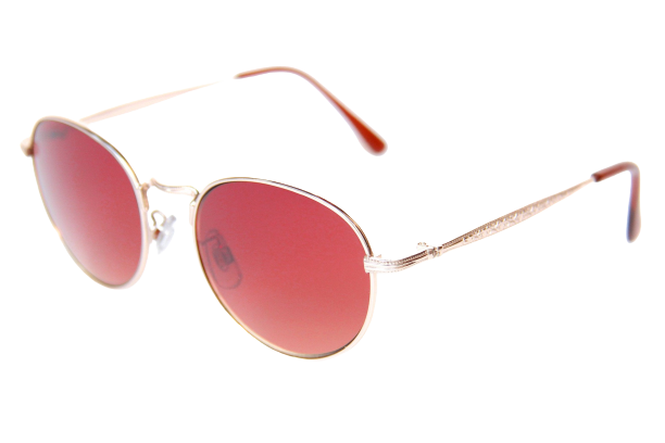 HoliDaze Sunglasses - Gold Red