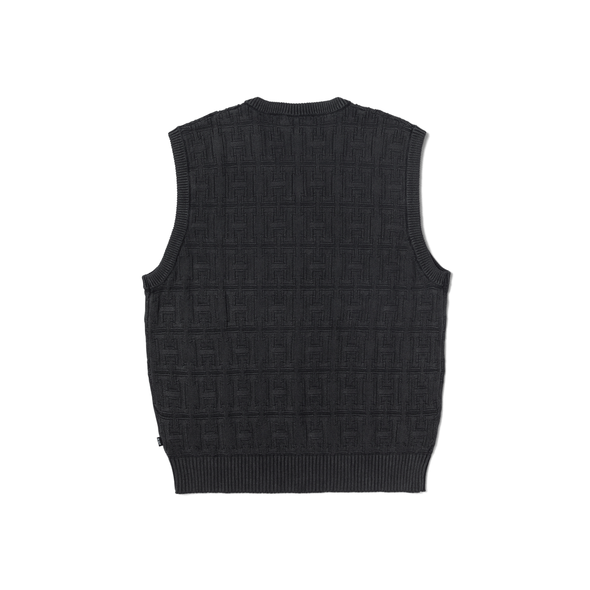 Gilet surteint en jacquard entrelacé - Noir 