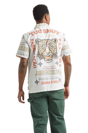 Getaway Camp Collar Shirt - Lost In Reality Print