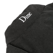 Corduroy Wave Puffer Jacket - Black