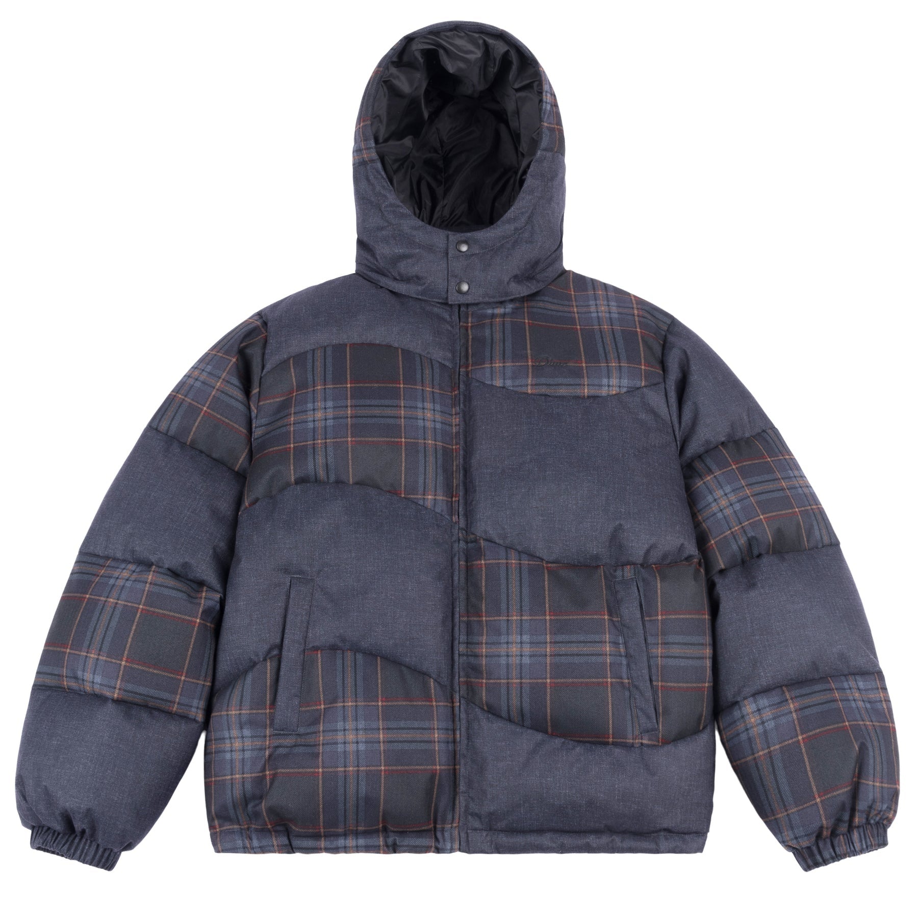 Premium Tweed Puffer - Dark Gray