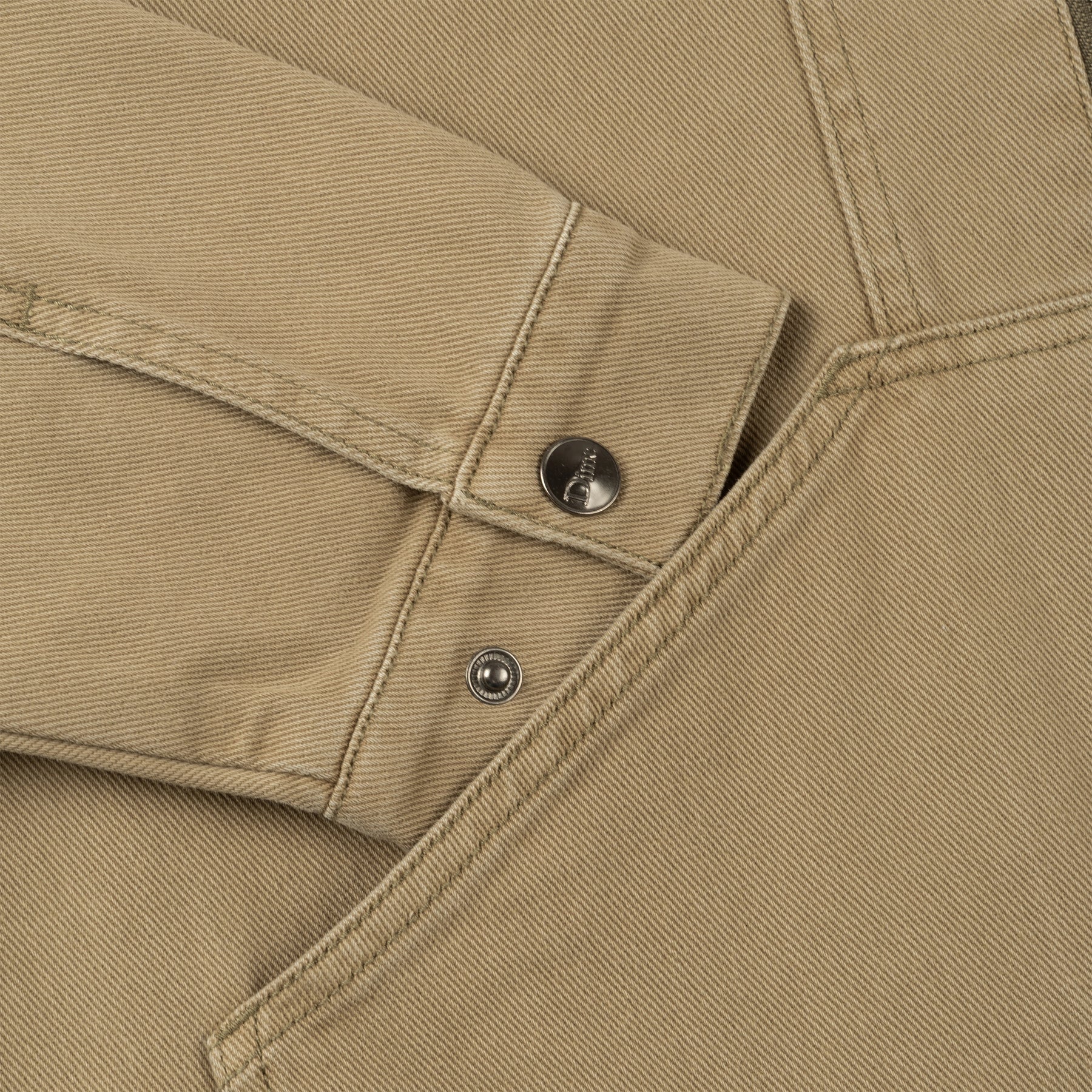 Denim Twill Jacket - Khaki Washed