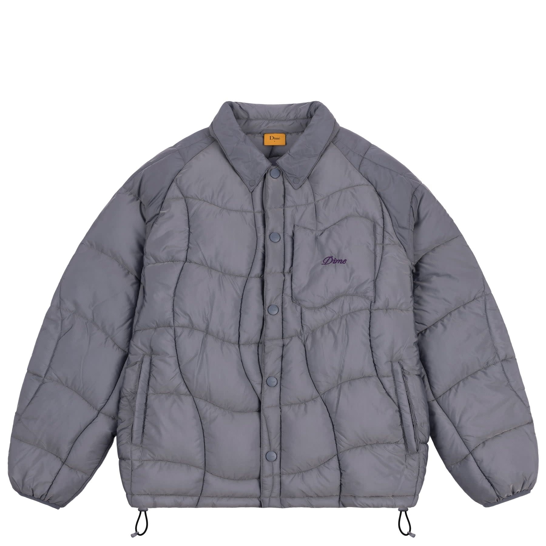 Midweight Wave Puffer Jacket - Silver Gray