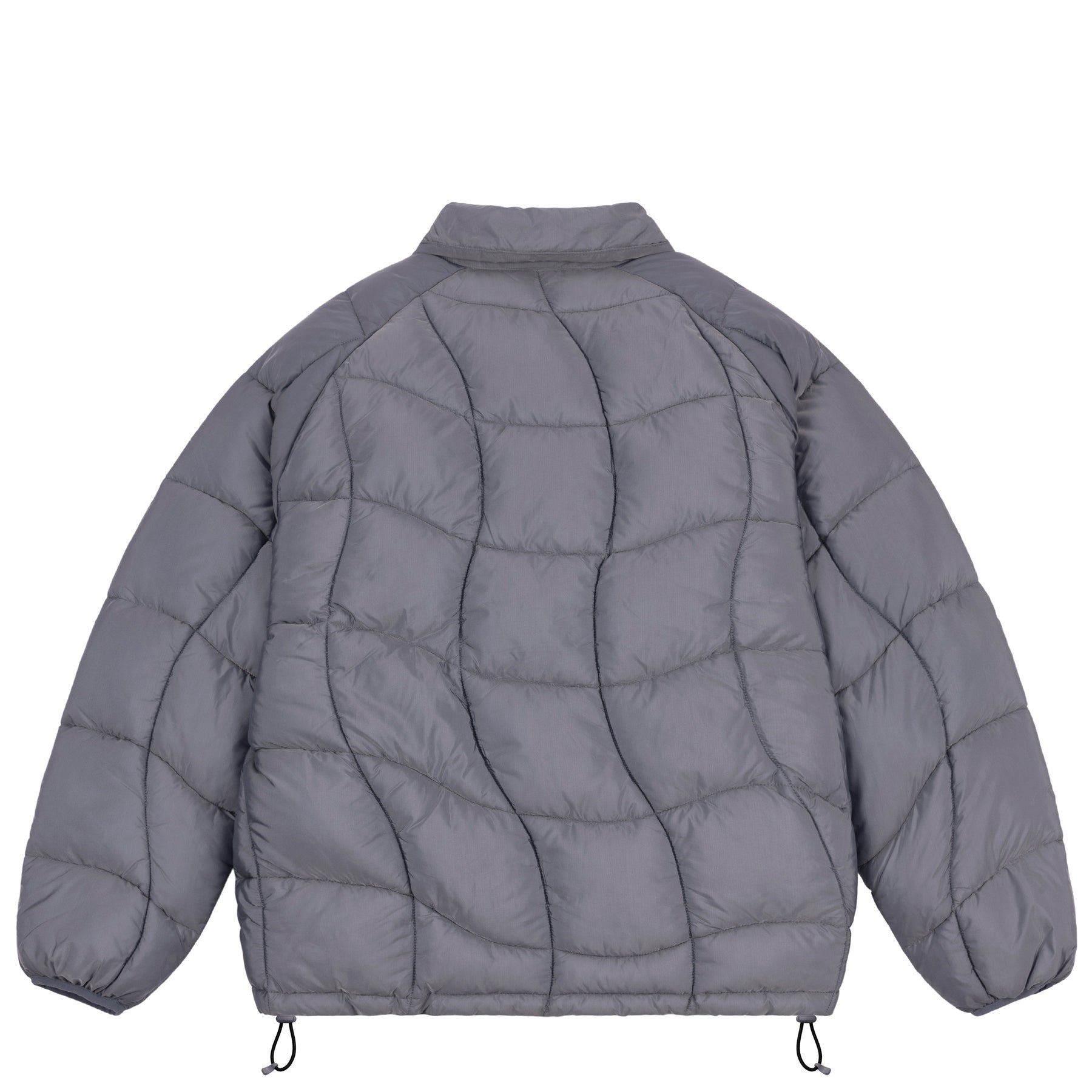 Dime Midweight Wave Puffer Jacket - Silver Gray – Palm Isle Skateshop