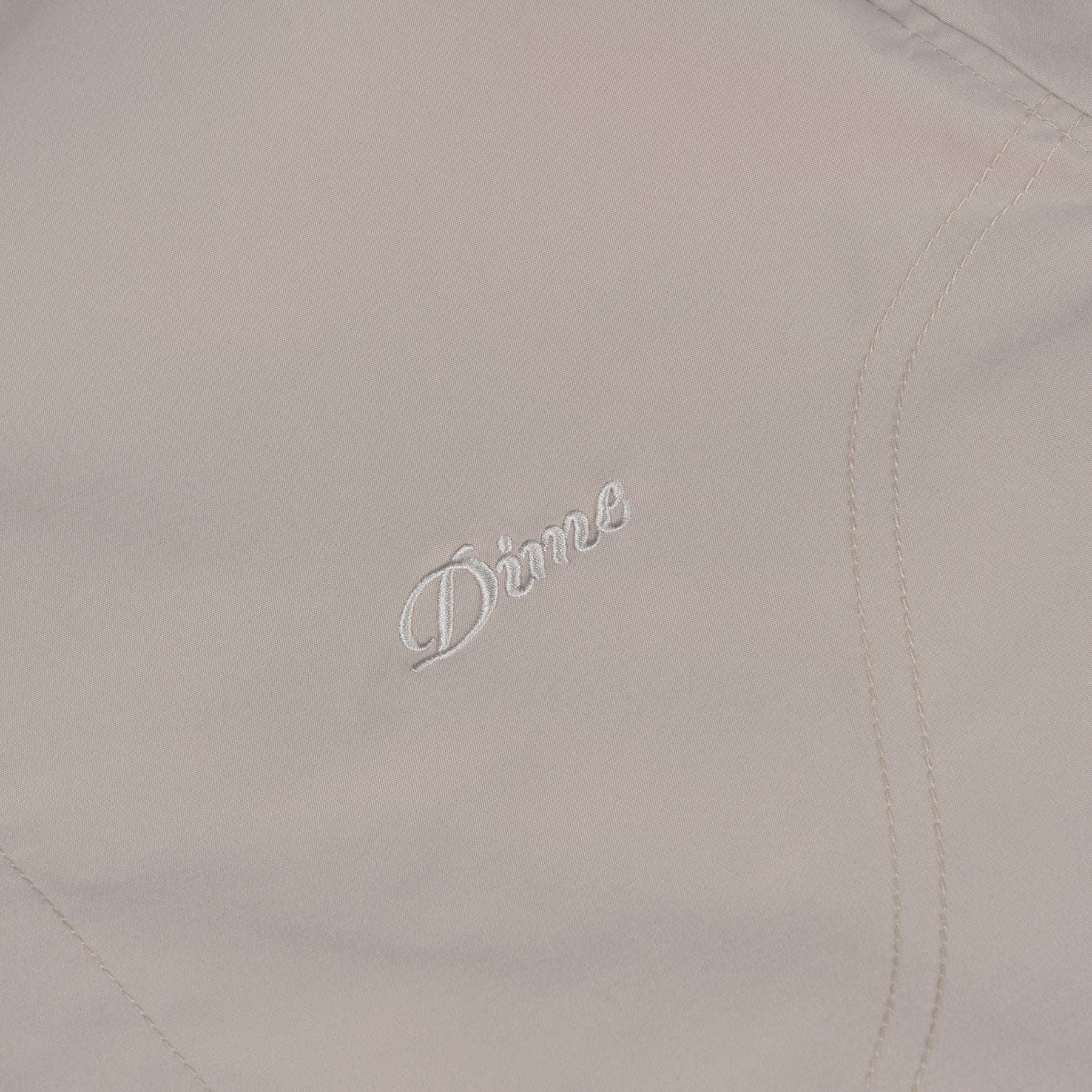 Cursive Coach Jacket - Light Gray