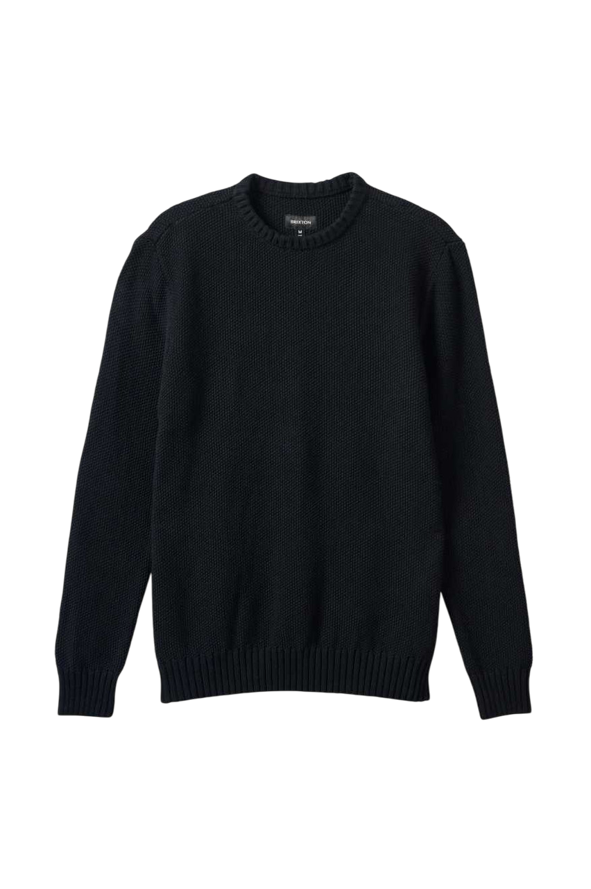 Jacques Waffle Knit Sweater - Black