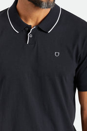 Polo en tricot S/S Proper - Noir