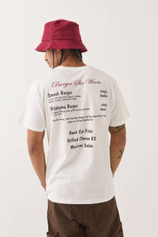 Burger She Wrote Pocket T-Shirt - White