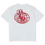 LRAB Atlas Monogram Tee - White/Red