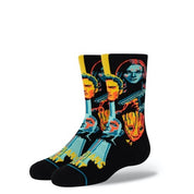 Kids Awesome Mix Crew Socks - Black