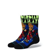 Kids Groot Jams Crew Socks - Black